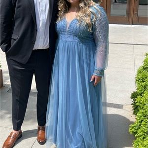 Blue prom dress or formal dress